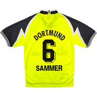 1995/96 Dortmund Home Football Shirt (S) Nike #6 Sammer