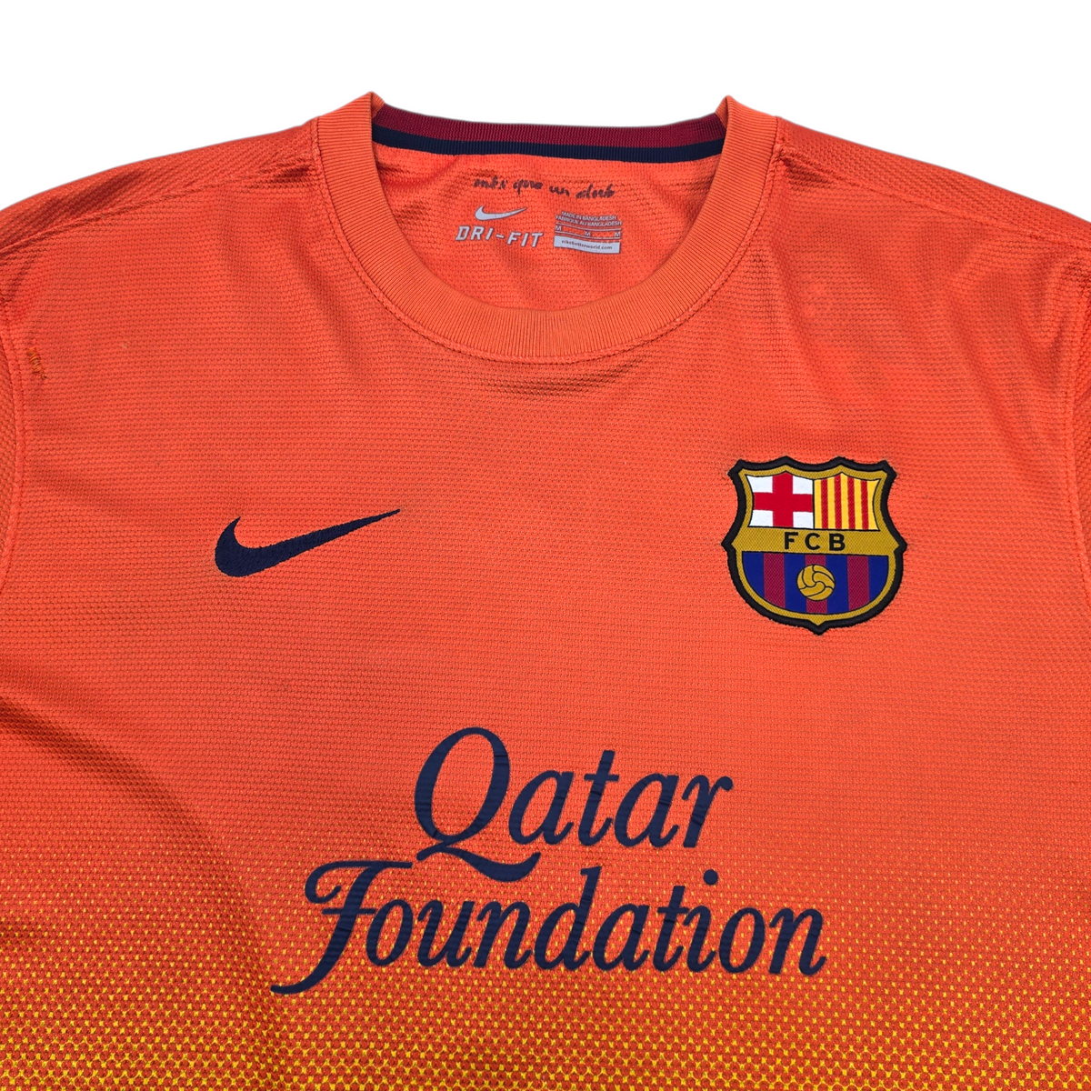 2012/13 Barcelona Away Football Shirt (M) Nike #4 Fabregas