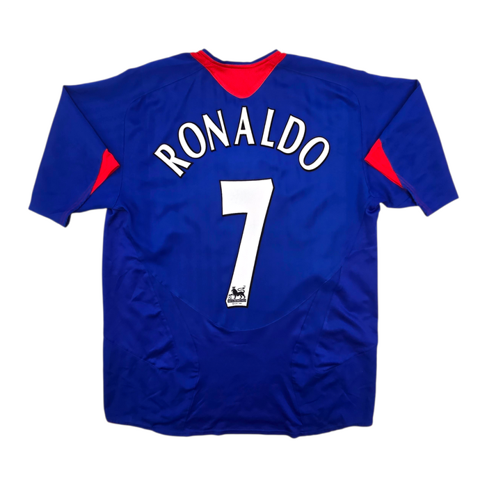 2005/06 Manchester United Away Football Shirt (L) Nike #7 Ronaldo