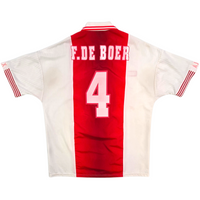 1997/98 Ajax Home Football Shirt (XL) Umbro #4 F.De Boer