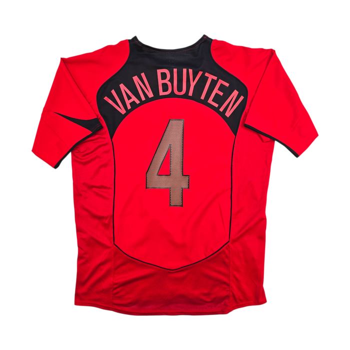 2004/06 Belgium Home Football Shirt (L) Nike #4 Van Buyten