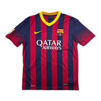 2013/14 Barcelona Home Football Shirt (M) Nike #11 Neymar Jr