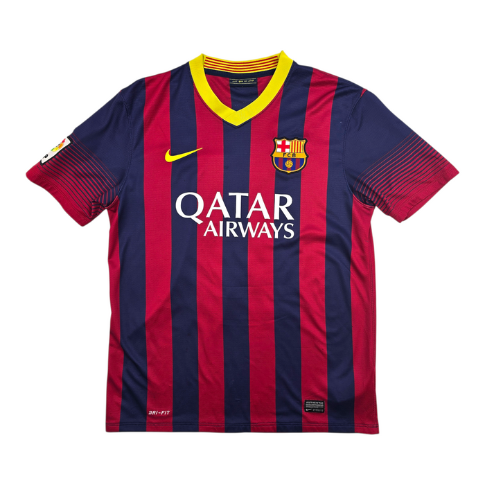 2013/14 Barcelona Home Football Shirt (M) Nike #11 Neymar Jr