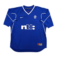 1999/01 Glasgow Rangers Home Football Shirt (XL) Nike
