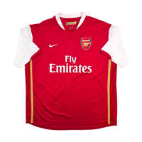 2006/08 Arsenal Home Football Shirt (2XL) Nike #4 Fabregas