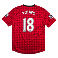 2012/13 Manchester United Home Football Shirt (L) Nike #18 Young