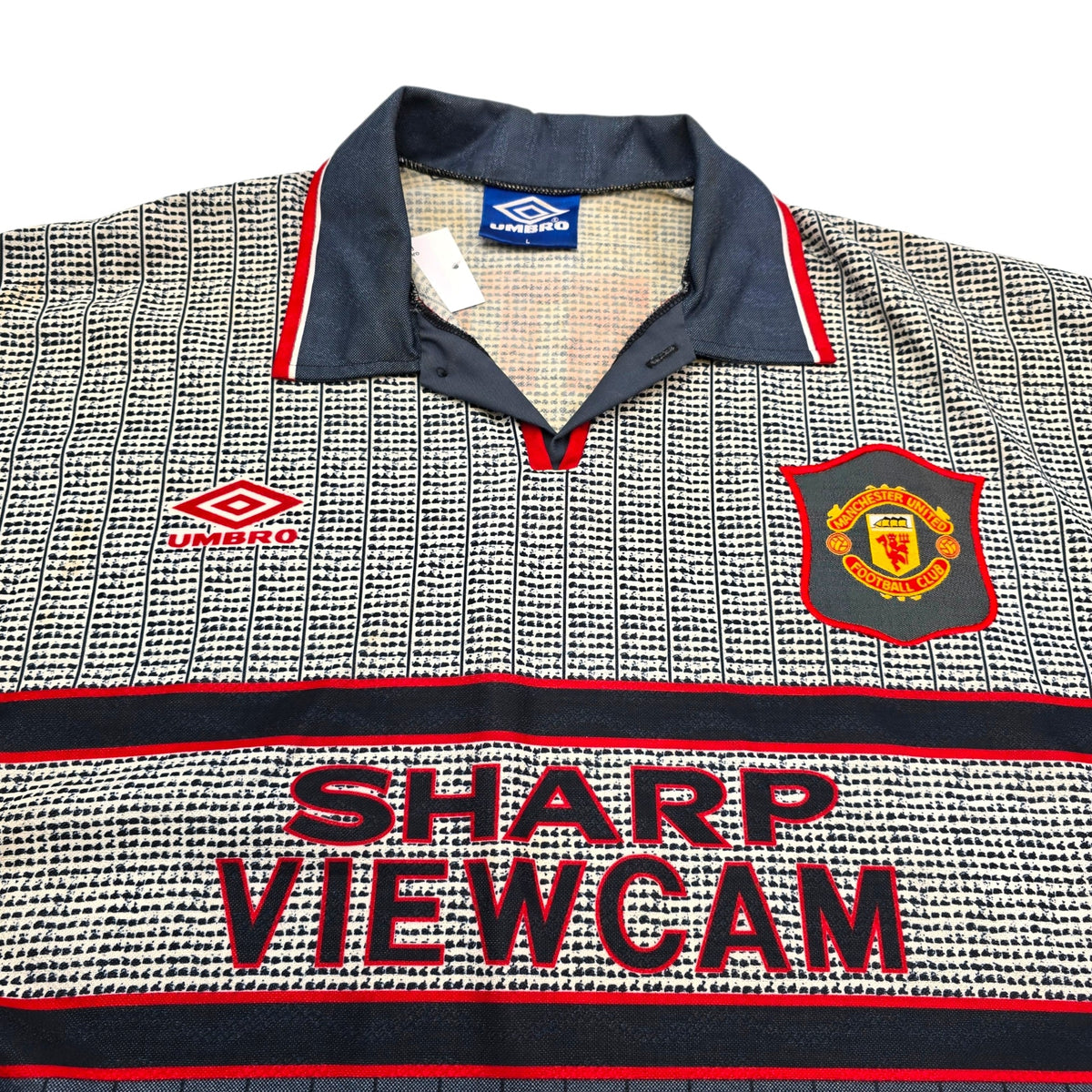 1995/96 Manchester United Away Football Shirt (L) Umbro #7 Cantona