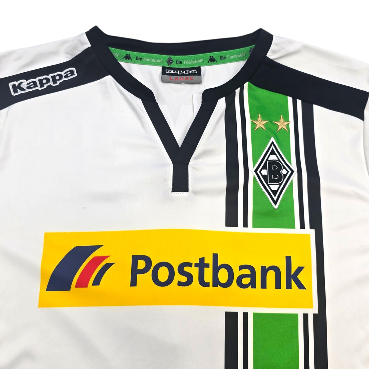 2015/16 Borussia Monchengladbach Home Football Shirt (L) Kappa #7 Herrmann
