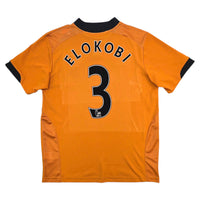2009/10 Wolverhampton Wanderers Home Football Shirt (2XL) Le Coq Sportif #3 Elokobi