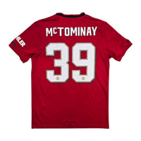 2019/20 Manchester United Home Football Shirt (M) Adidas #39 McTominay