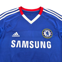 2010/11 Chelsea Home Football Shirt (L) Adidas #11 Drogba