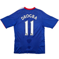 2010/11 Chelsea Home Football Shirt (L) Adidas #11 Drogba