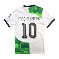 2023/24 Liverpool Away Football Shirt (S) Nike #10 Mac Allister