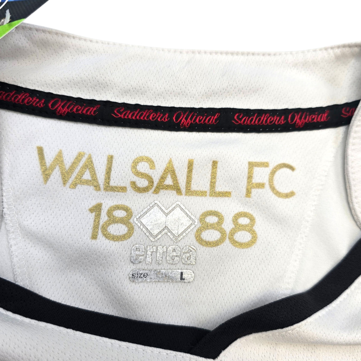 2017/18 Walsall Third Football Shirt (L) Errea
