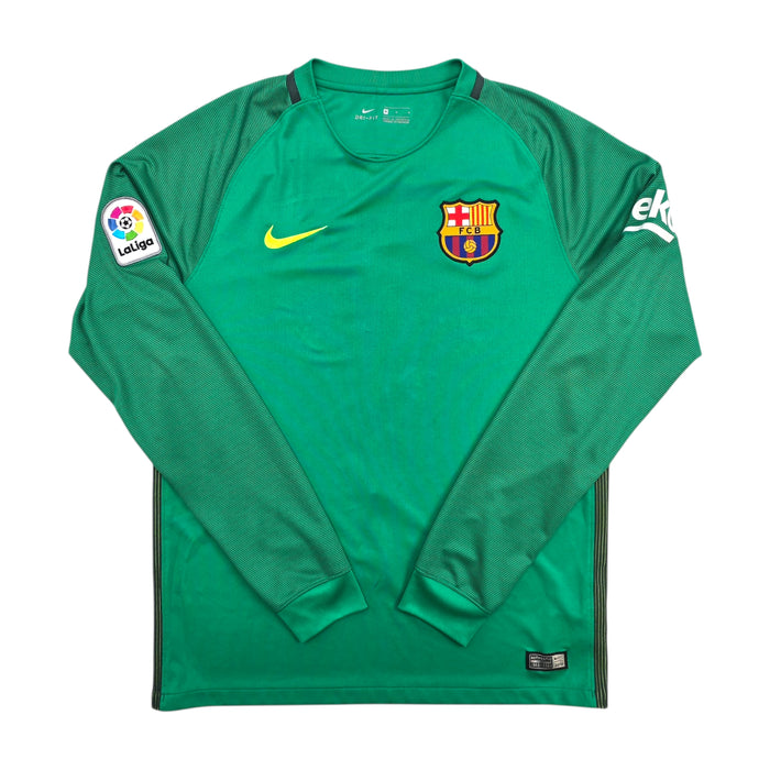 2016/17 Barcelona Goal Keeper Football Shirt (M) Nike #1 Ter Stegen