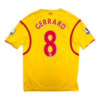 2014/15 Liverpool Away Football Shirt (XL) Warrior #8 Gerrard