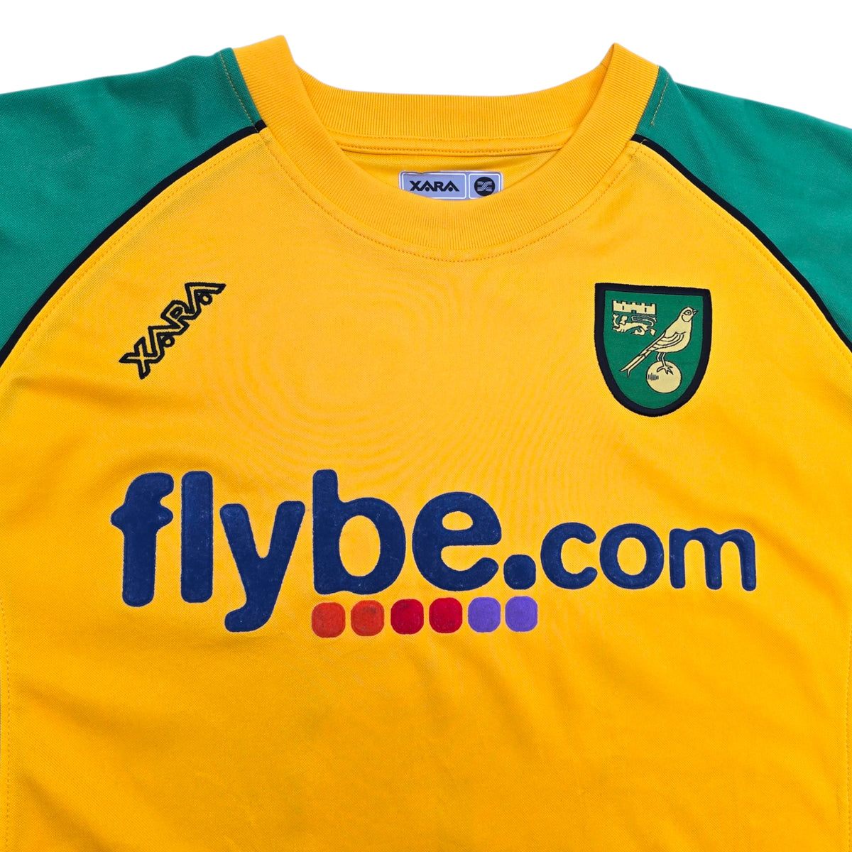 2006/08 Norwich City Home Football Shirt (XL) Xara #6 Huckerby