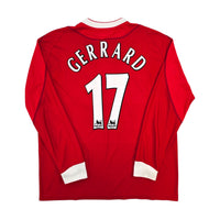 2002/04 Liverpool Home Football Shirt (2XL) Reebok #17 Gerrard