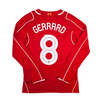 2014/15 Liverpool Home Football Shirt (S) Warrior #8 Gerrard