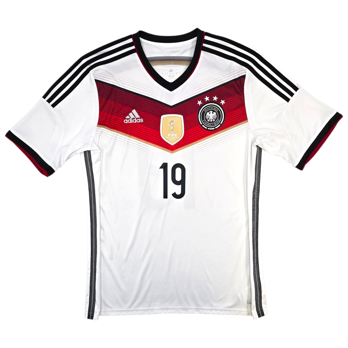 2014/15 Germany Home Football Shirt (L) Adidas #19 Gotze