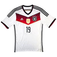2014/15 Germany Home Football Shirt (L) Adidas #19 Gotze