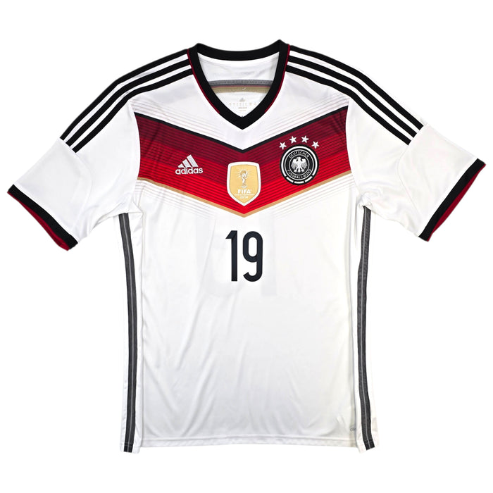 2014/15 Germany Home Football Shirt (L) Adidas #19 Gotze