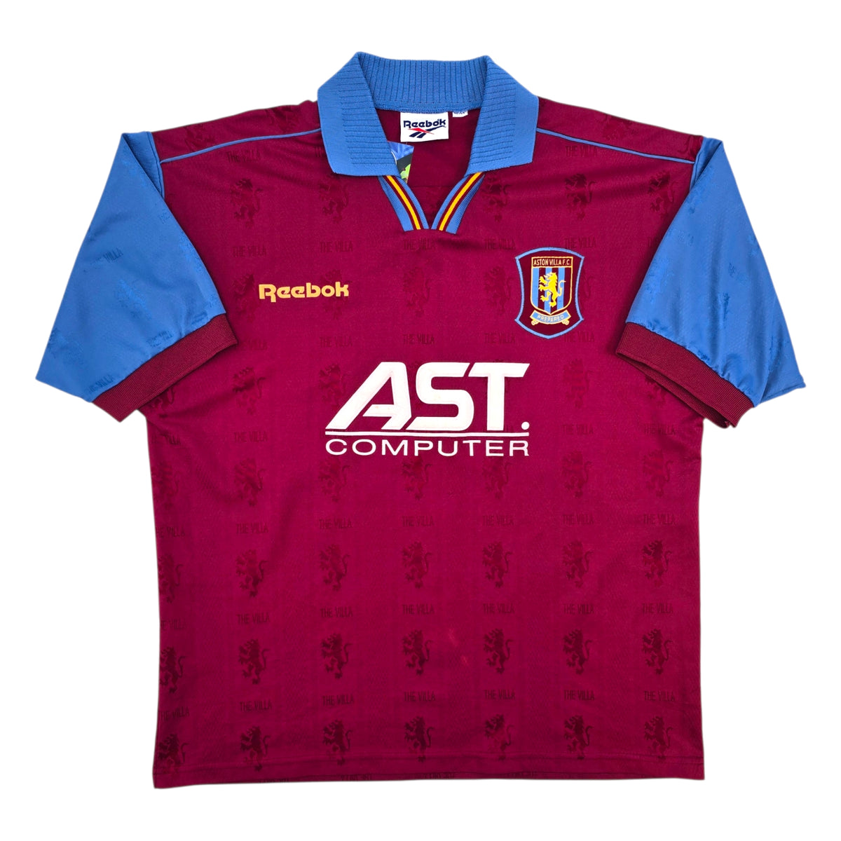 1995/97 Aston Villa Home Football Shirt (XL) Reebok