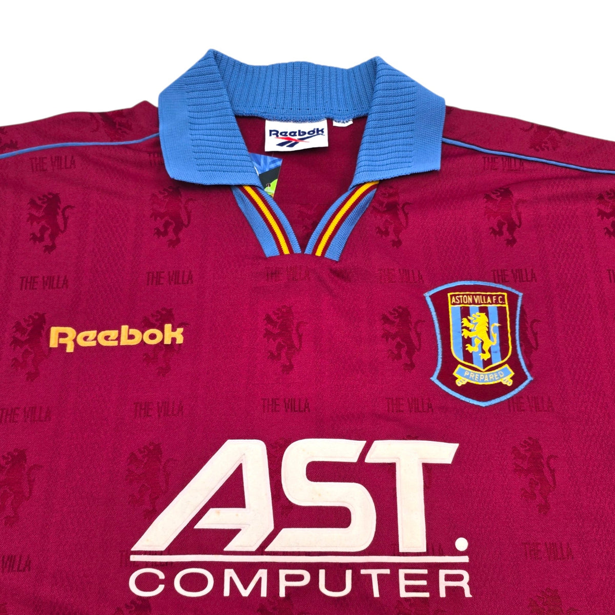 1995/97 Aston Villa Home Football Shirt (XL) Reebok