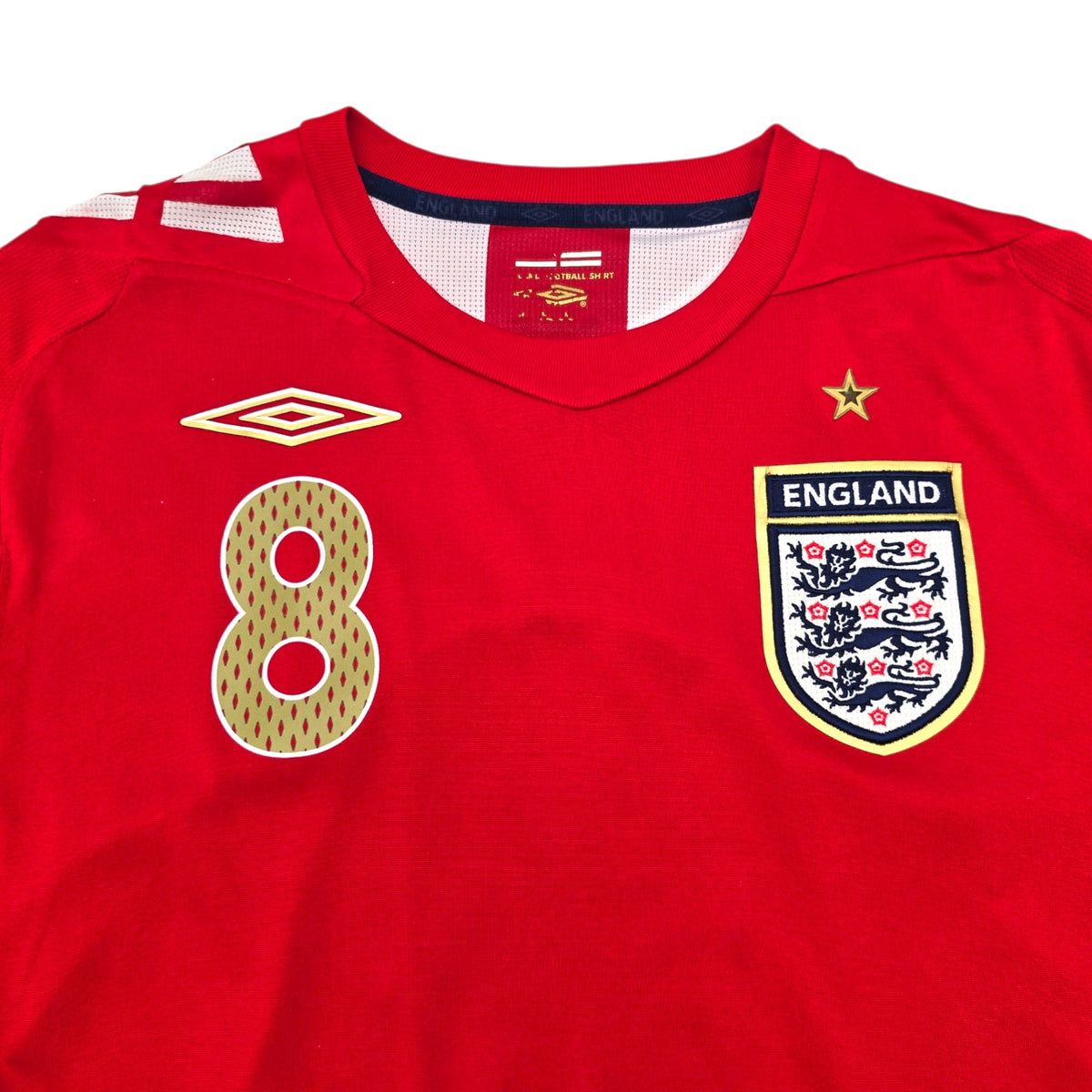 2006/08 England Away Football Shirt (M) Umbro #8 Lampard