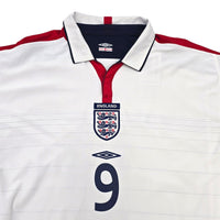 2003/05 England Home Football Shirt (XL) Umbro #9 Rooney