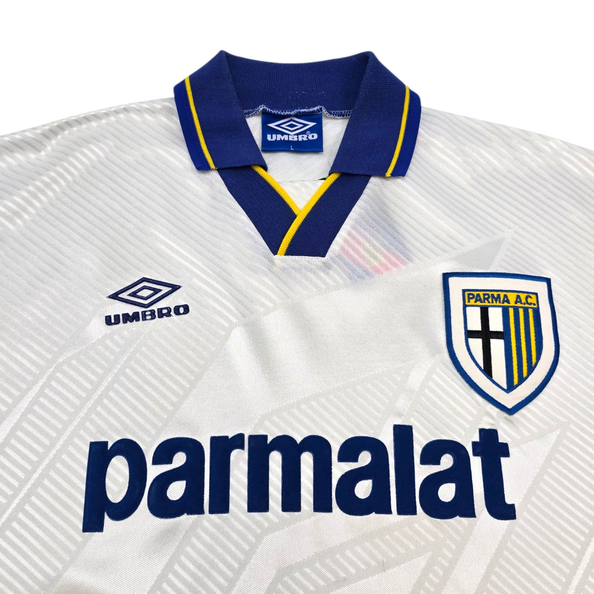 1993/95 Parma Home Football Shirt (L) Umbro