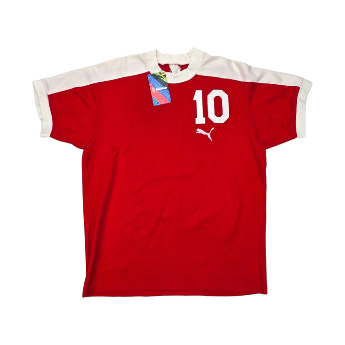 80s/90s Vintage Football Shirt (M) Puma # 10 - Football Finery - FF202743