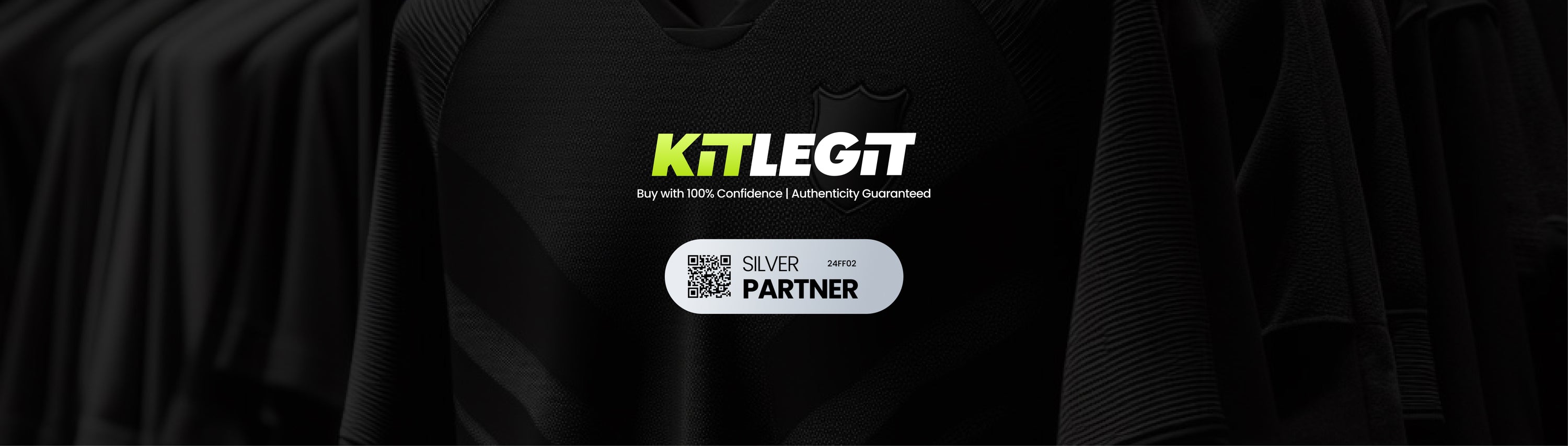 KITLEGIT BANNER WITH FOOTBALL FINERY PARTNERSHIP CERTIFICATE