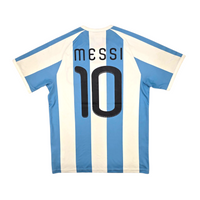 2010/11 Argentina Home Football Shirt (S) Adidas #10 Messi