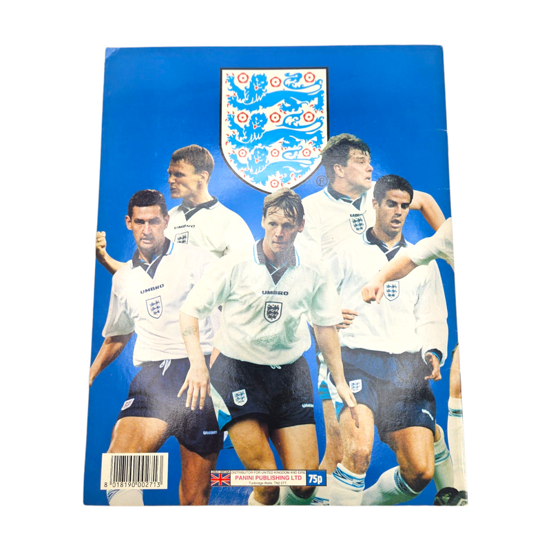 Panini Official 1996 England Team FA Sticker Book (Complete)