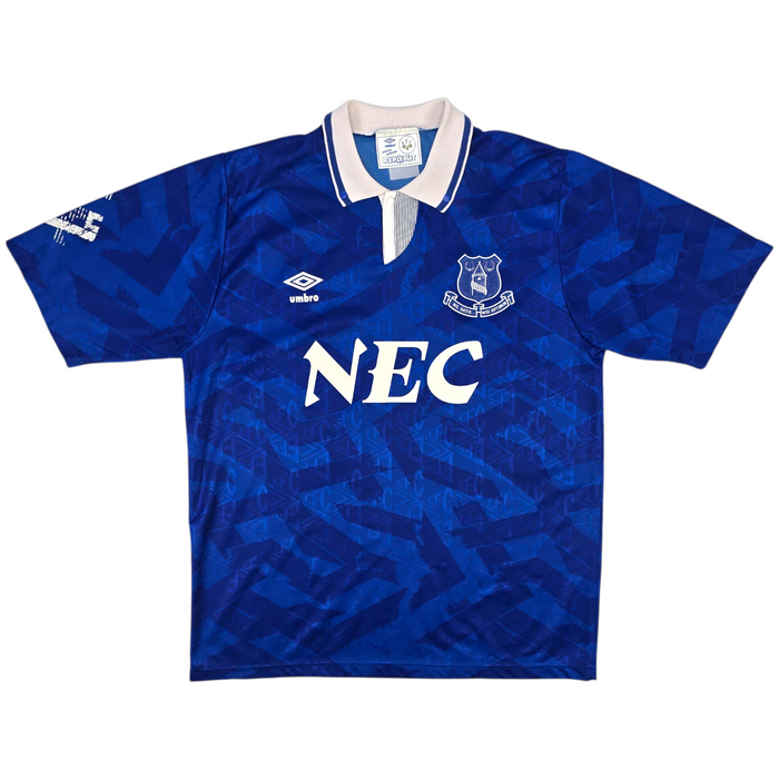 1991/93 Everton Home Football Shirt (L) Umbro