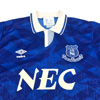 1991/93 Everton Home Football Shirt (L) Umbro