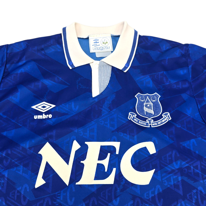 1991/93 Everton Home Football Shirt (L) Umbro