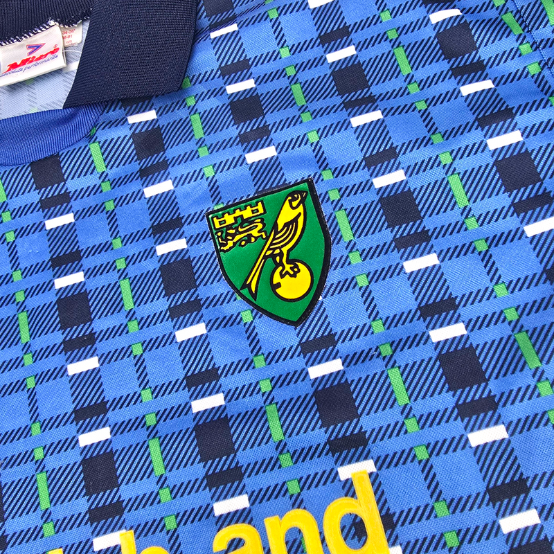 1994/96 Norwich City Away Football Shirt (S) Mitre