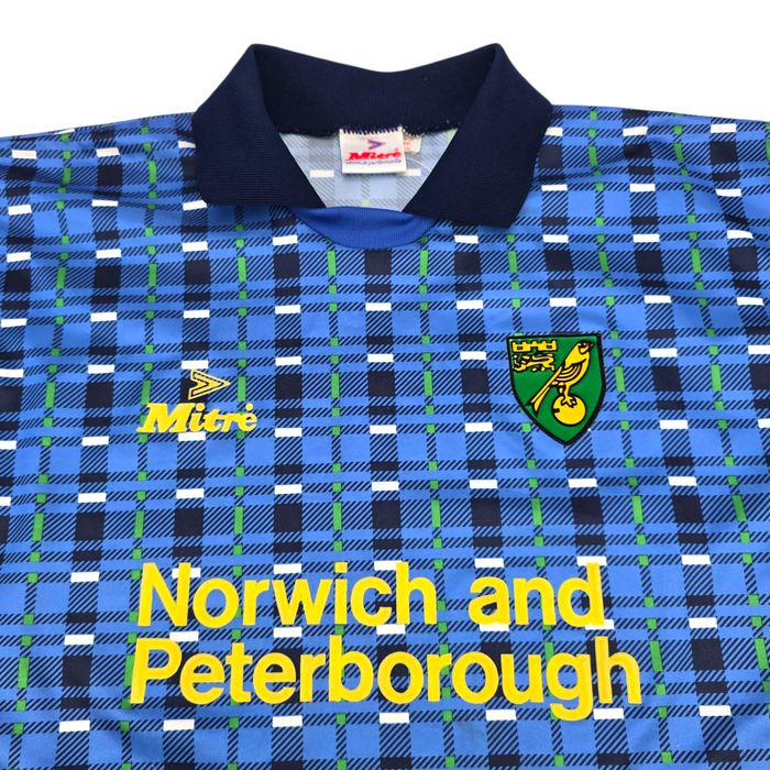 1994/96 Norwich City Away Football Shirt (S) Mitre