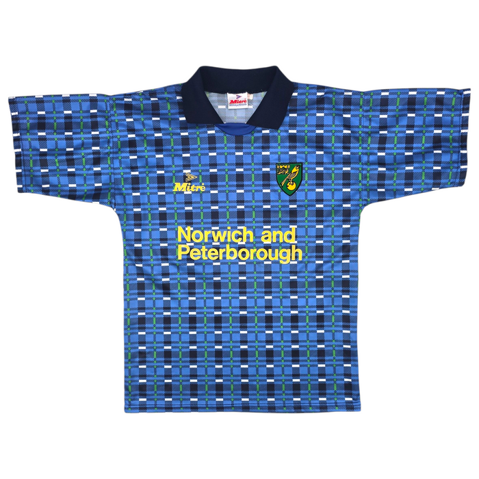 1994/96 Norwich City Away Football Shirt (S) Mitre