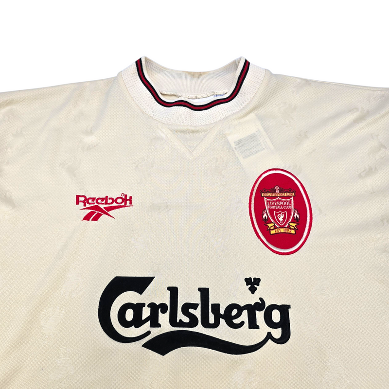 1996/97 Liverpool Away Football Shirt (L) Reebok #10 Barnes