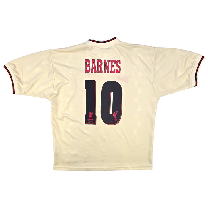 1996/97 Liverpool Away Football Shirt (L) Reebok #10 Barnes