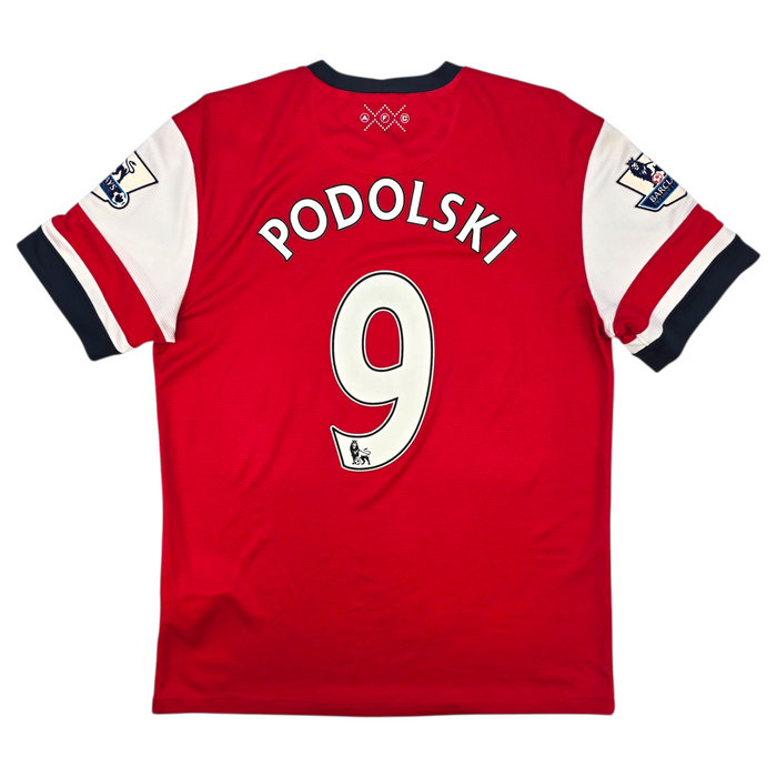 2012/14 Arsenal Home Football Shirt (M) Nike #9 Podolski