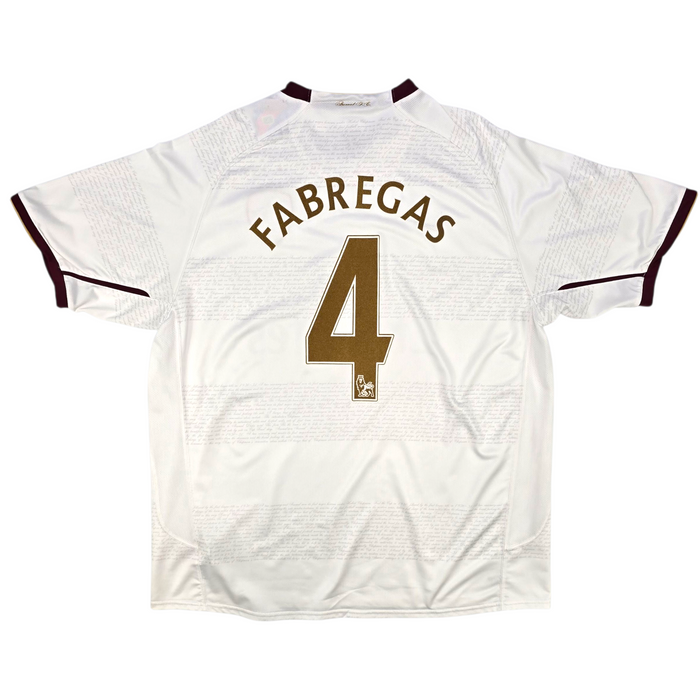 2007/08 Arsenal Away Football Shirt (2XL) Nike #4 Fabregas