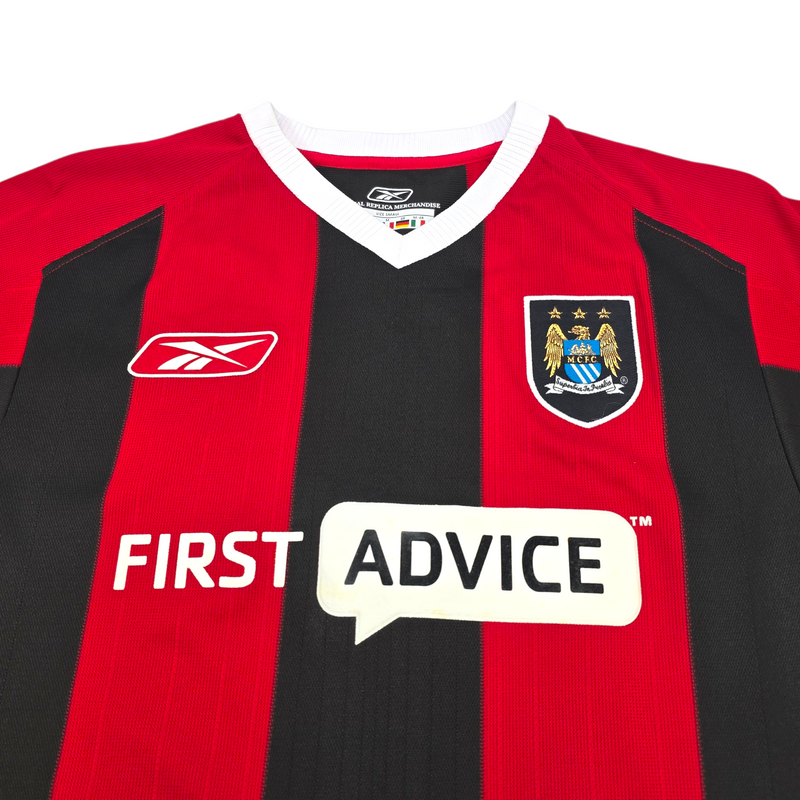 2003/04 Manchester City Away Football Shirt (M) Reebok #39 Anelka