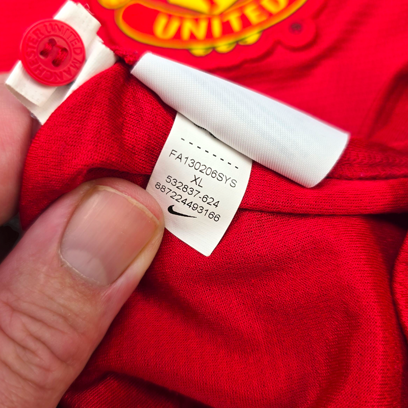 2013/14 Manchester United Home Football Shirt (XL) Nike #10 Rooney