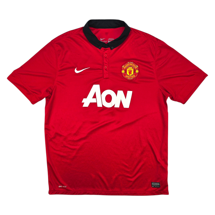 2013/14 Manchester United Home Football Shirt (XL) Nike #10 Rooney