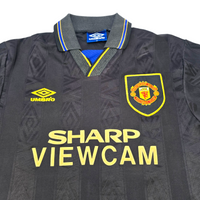 1993/95 Manchester United Away Football Shirt (M) Umbro