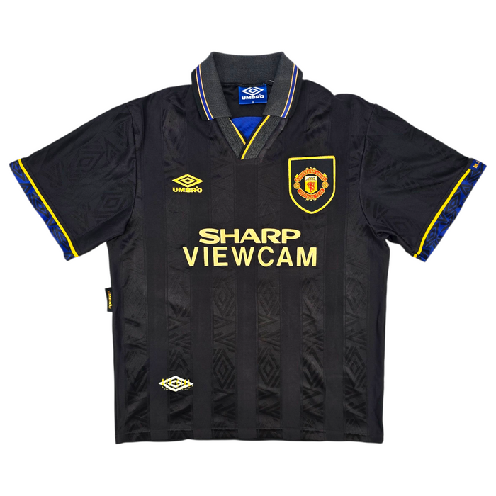 1993/95 Manchester United Away Football Shirt (M) Umbro